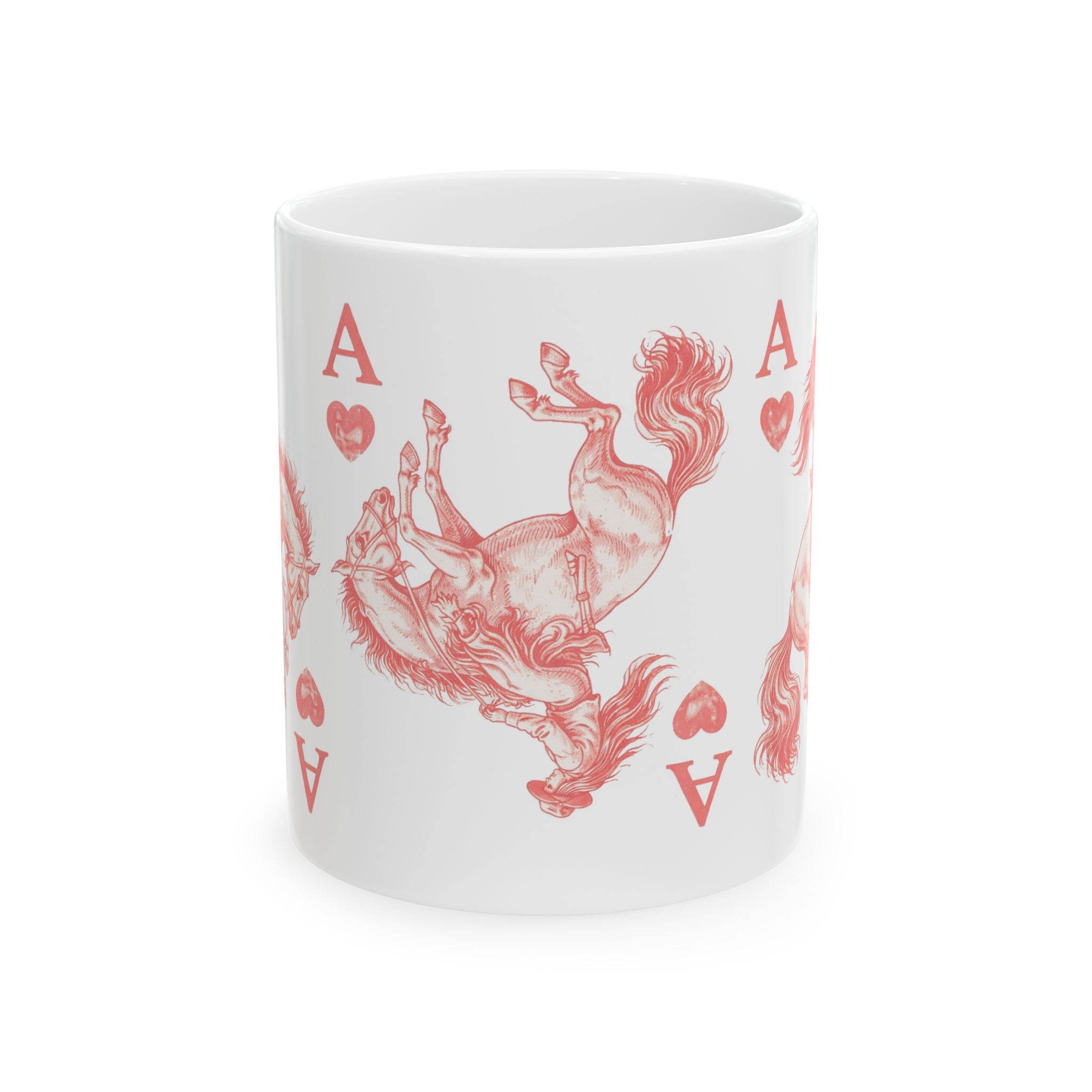 Ace of Hearts Cowgirl Mug, 11oz